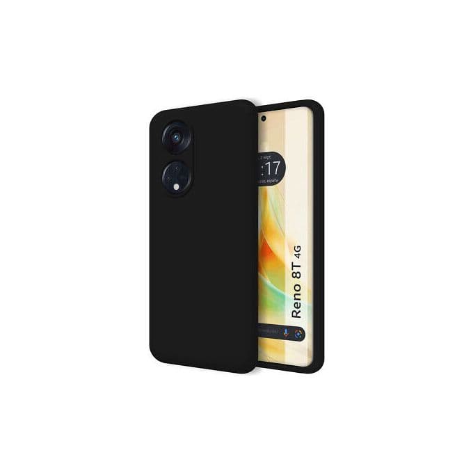 Pochette Oppo Reno 8T 4G en Silicone Liquide Noir