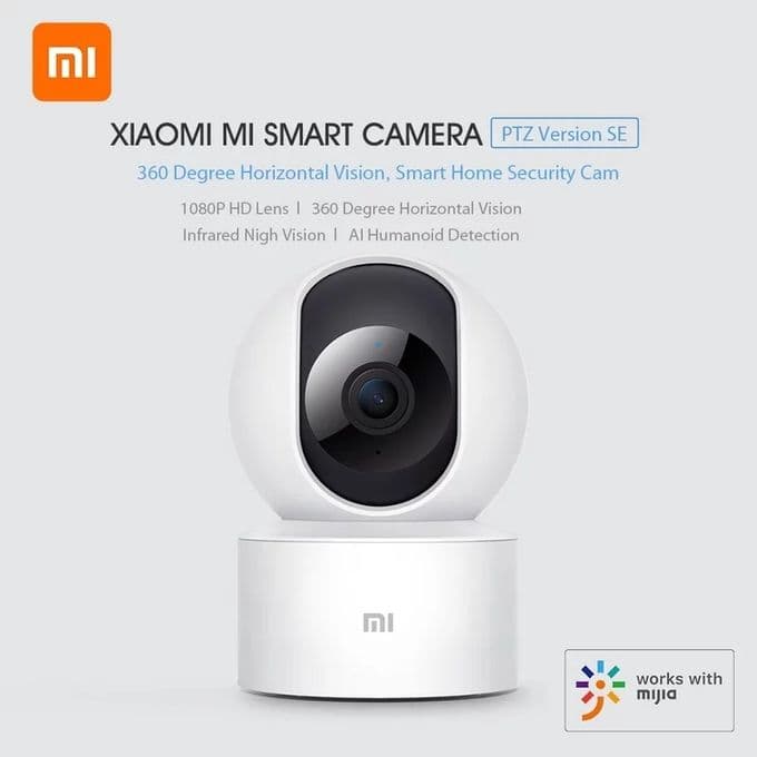 XIAOMI Mi Home Caméra de surveillance 360° 1080P -Blanc