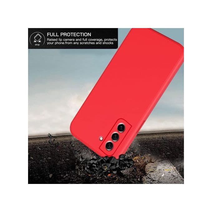 Coque Samsung S22 en Silicone Liquide Rouge