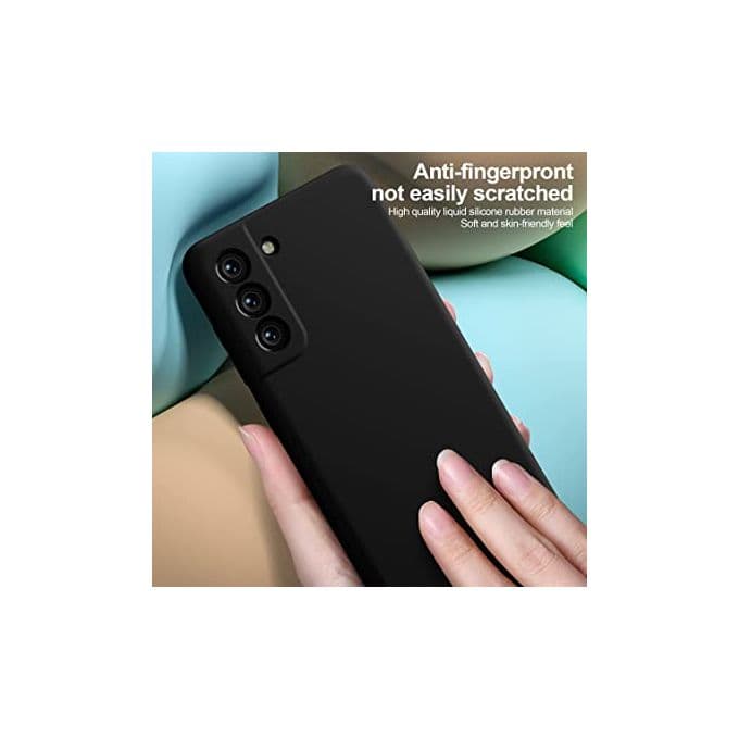 pochette Samsung S22 en Silicone Liquide Noir