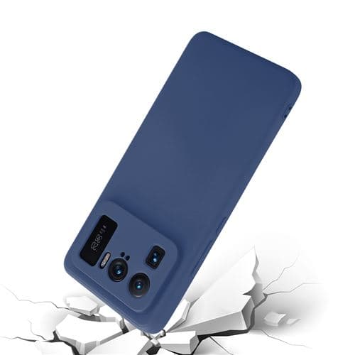 Pochette Xiaomi Mi 11 Ultra en Silicone Liquide Bleu