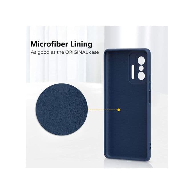 Pochette Xiaomi Mi 11T en Silicone Liquide Bleu