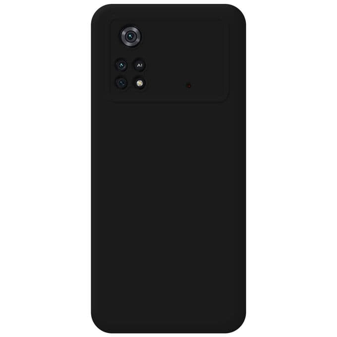 Pochette Poco M4 pro 4G, liquide Souple et Mince Noir