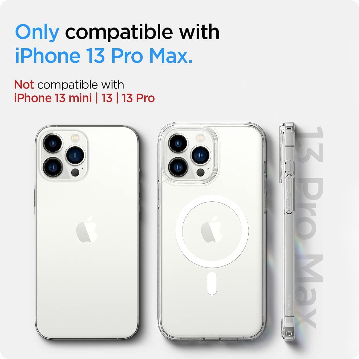 pochette iPhone 13 Pro Max transparente avec MagSafe