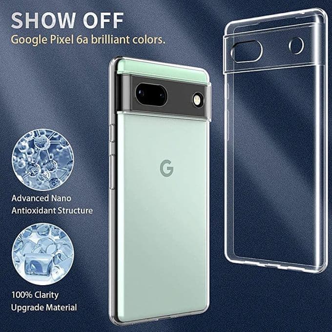 Pochette google pixel 6A Transparente Antichoc