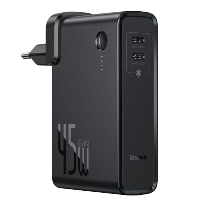 Baseus Chargeur 45W 10000mAh Power Bank, 2ports de type C
